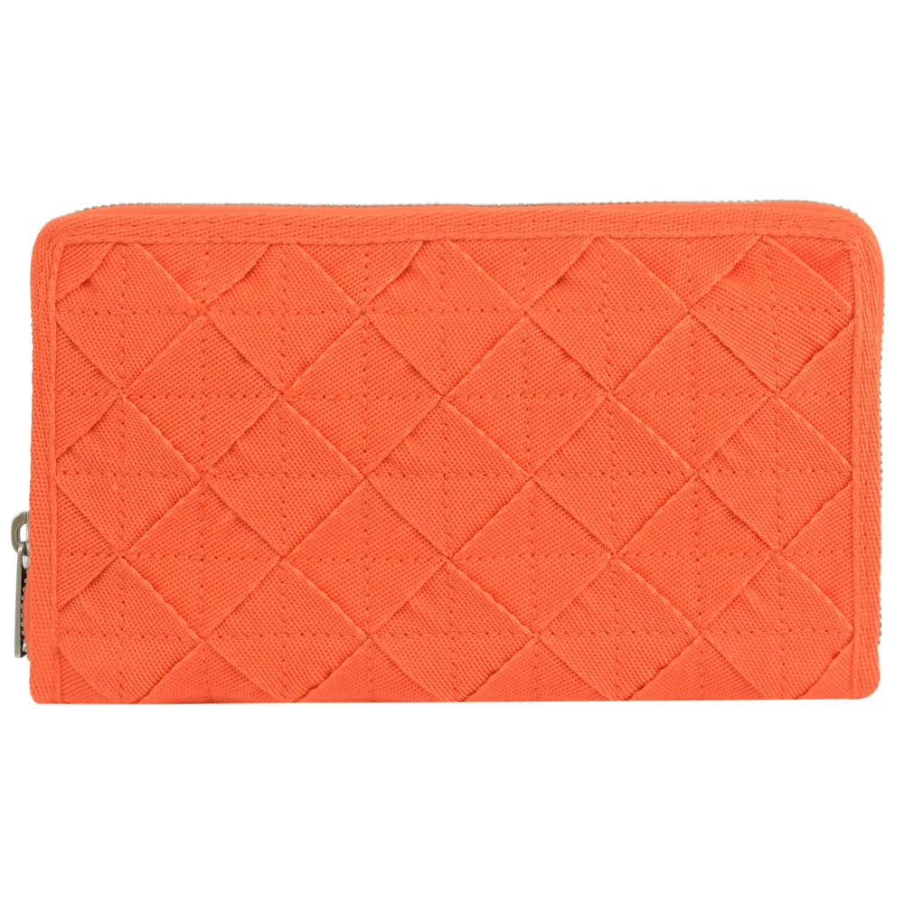 BOTTEGA VENETA 657356 編織款拉鍊寬版長夾/手拿包.白 歷史價格詳細信息