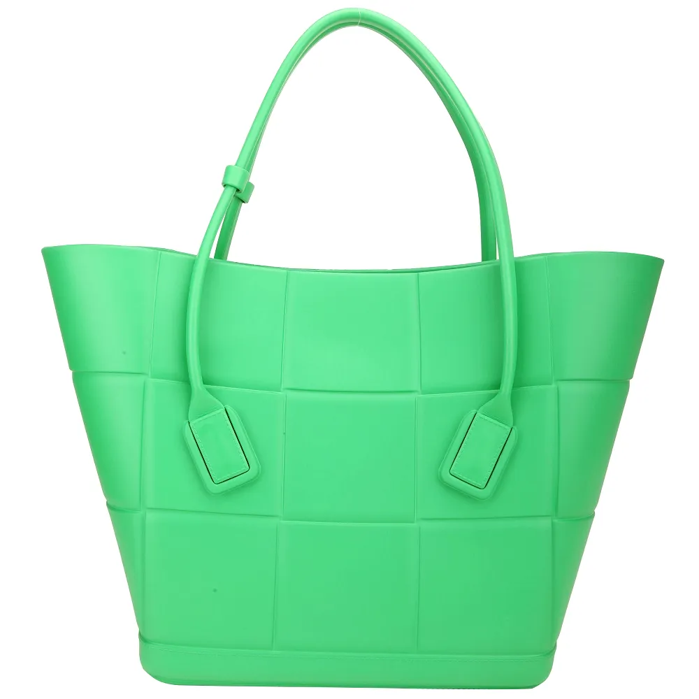 BOTTEGA VENETA Arco 48 寬編織光滑小牛皮翻蓋托特包(焦糖棕) 歷史價格詳細信息