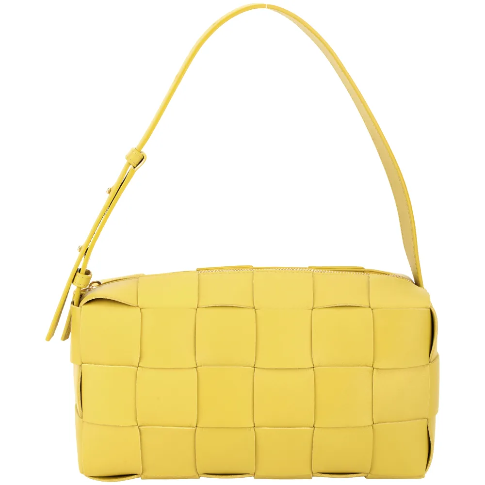 BOTTEGA VENETA Cassette BV 水牛皮編織翻蓋斜背包(棕色) 歷史價格詳細信息