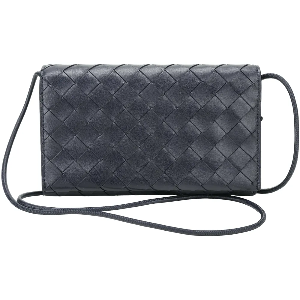 BV Bottega Veneta Intrecciato 可拆三層小牛皮編織風琴包(黑色) 歷史價格詳細信息