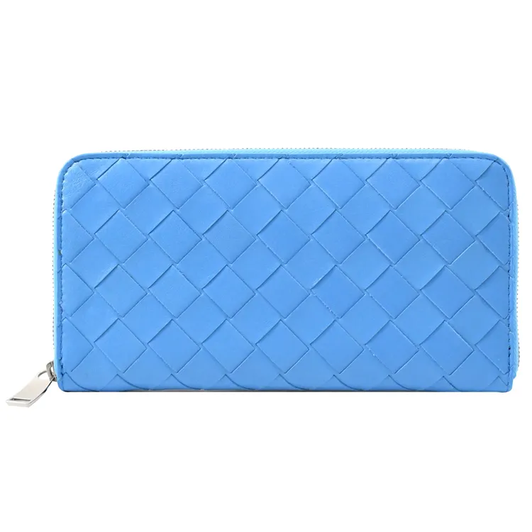 BOTTEGA VENETA 經典編織小羊皮拉鍊長夾(米白) 歷史價格詳細信息