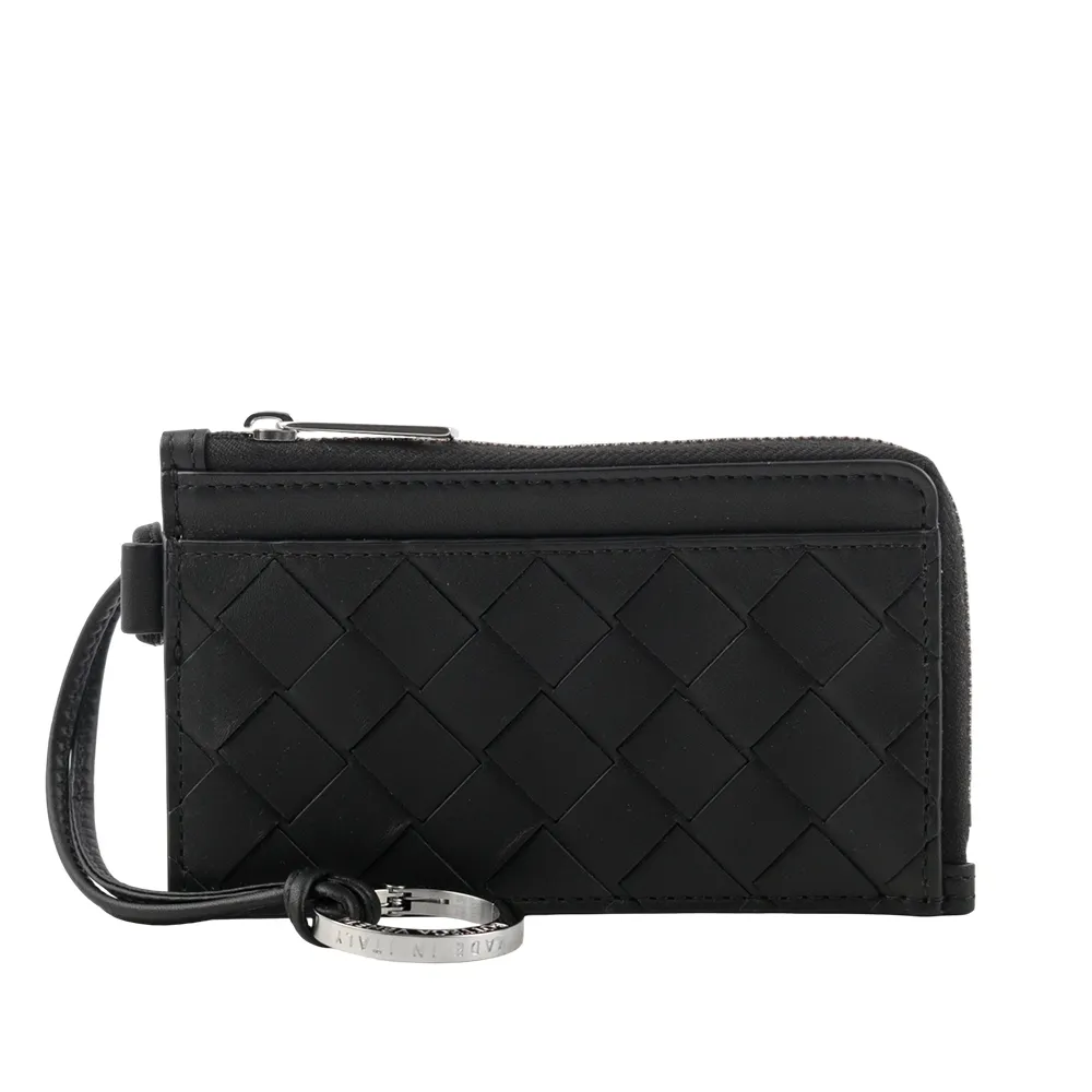 BOTTEGA VENETA 小牛皮 ㄇ型拉鏈長夾(薄款)(星際藍) 510643 V4651 8836 歷史價格詳細信息