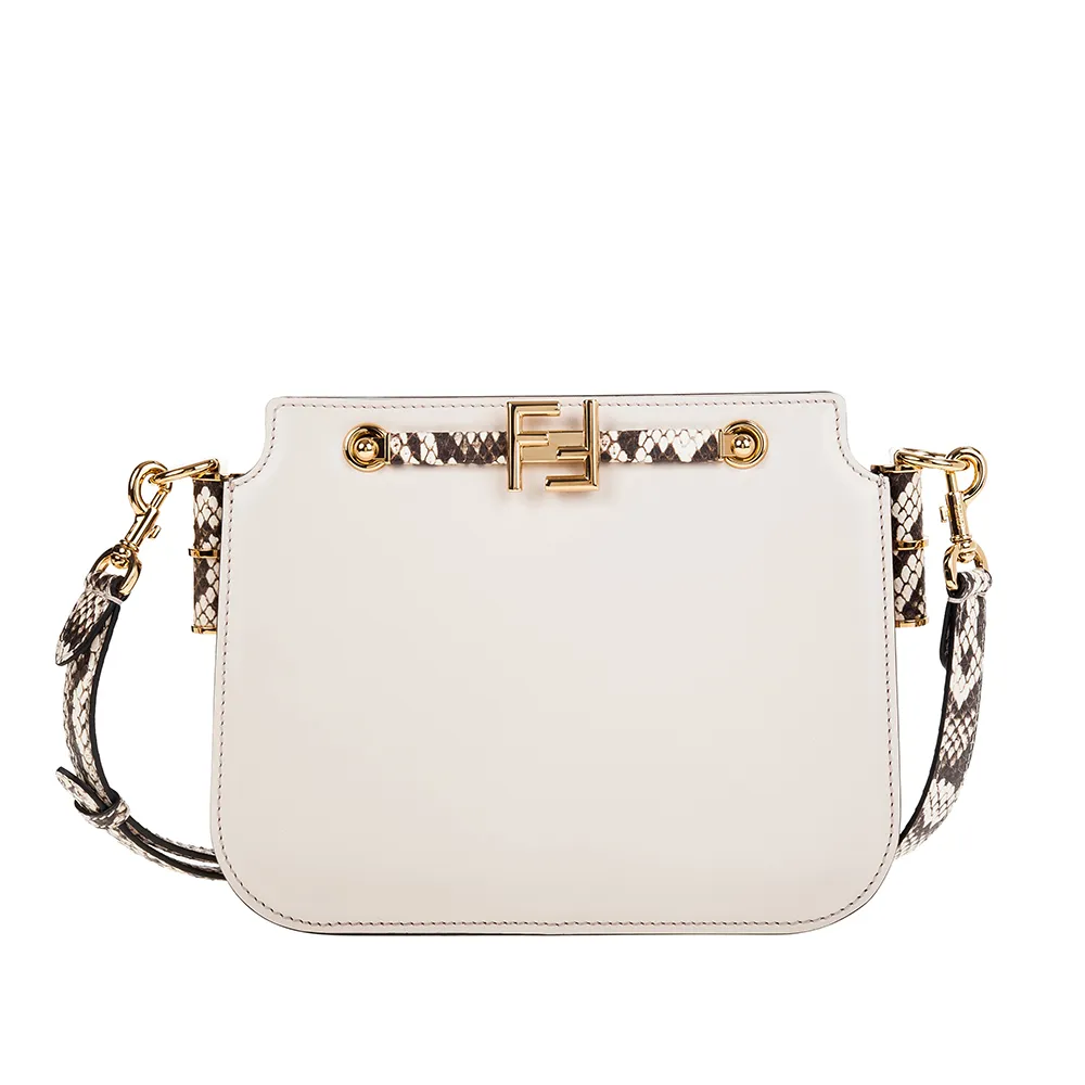 FENDI 新款FF LOGO 標誌水晶雙色穿式耳環 歷史價格詳細信息