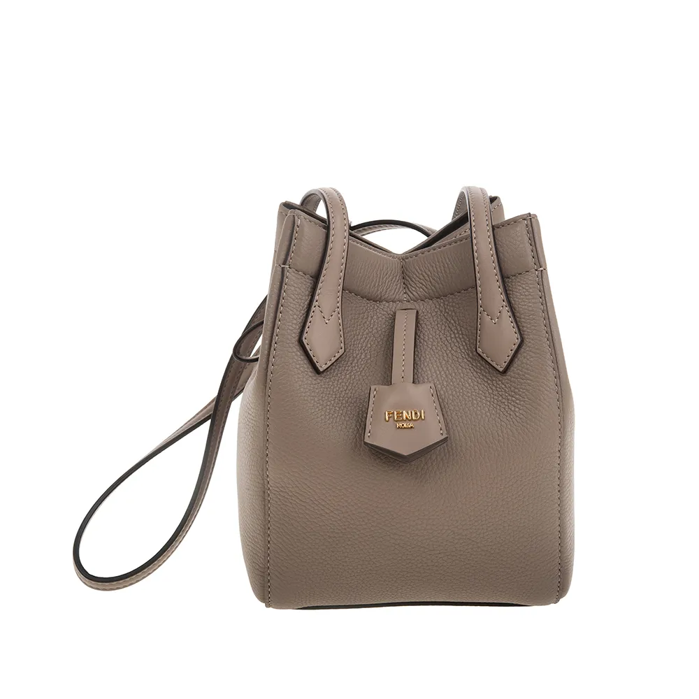 Fendi 芬迪 迷你 Mon Tresor 小牛皮水桶包 棕色 歷史價格詳細信息