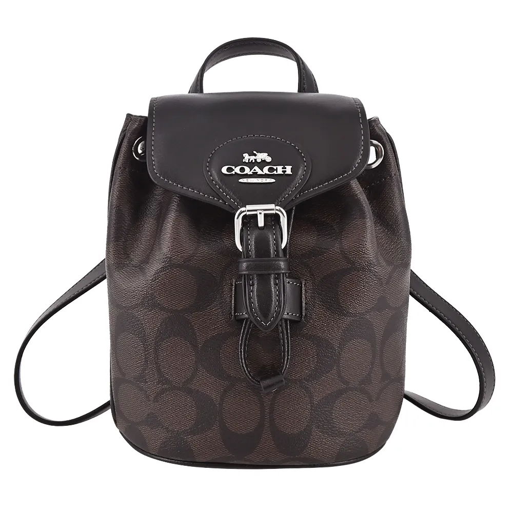 COACH 防刮皮革C字掛飾鑰匙圈-千鳥格 歷史價格詳細信息