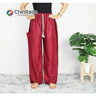 Chinrada 孔雀羽毛圖騰 女式開衩闊腿褲 - 黑色（無尺碼） 歷史價格詳細信息