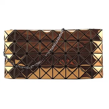 ISSEY MIYAKE 三宅一生 BAOBAO鏡面三色方格10x10肩背包(藍綠) 歷史價格詳細信息