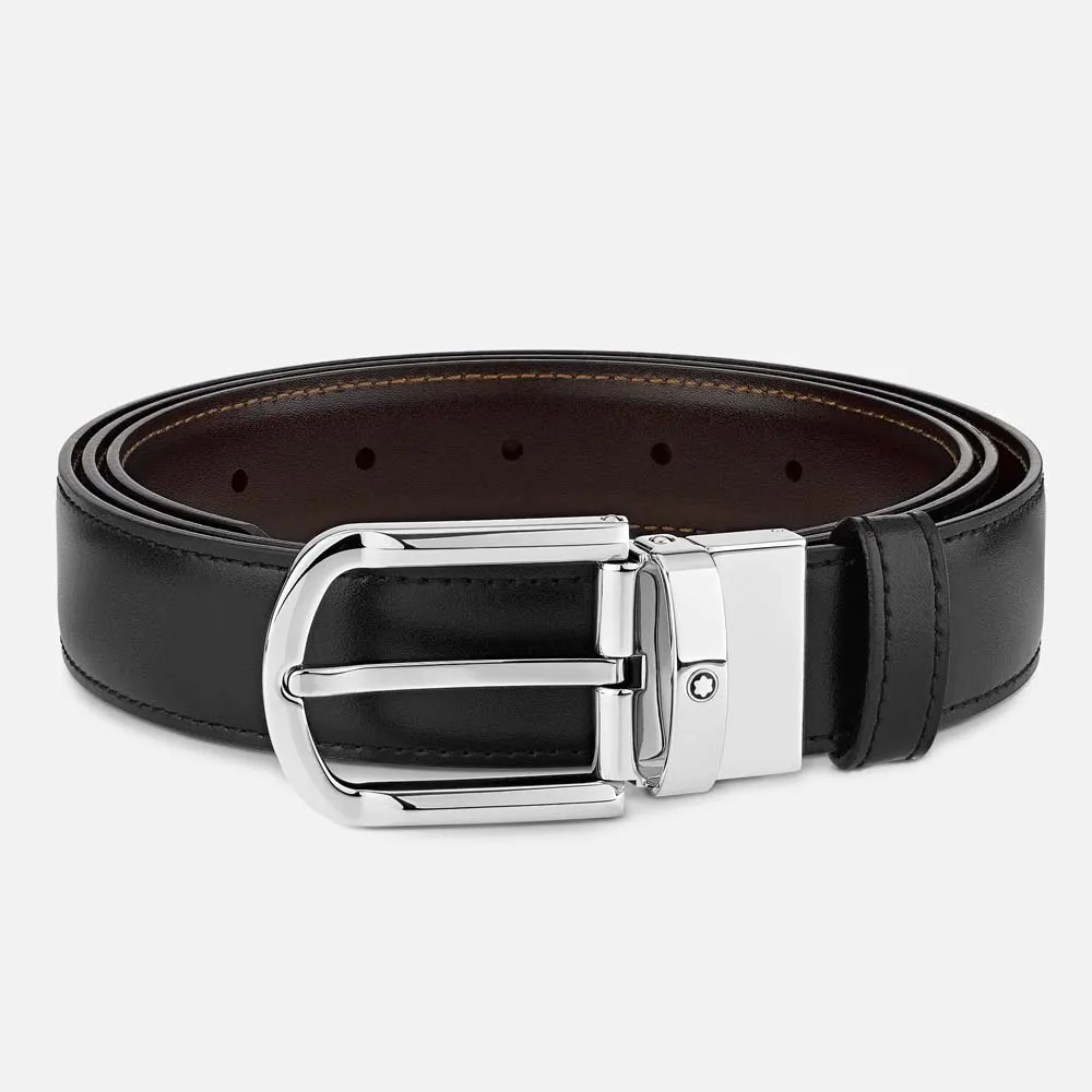 MONTBLANC 萬寶龍雙面皮革針釦皮帶 歷史價格詳細信息