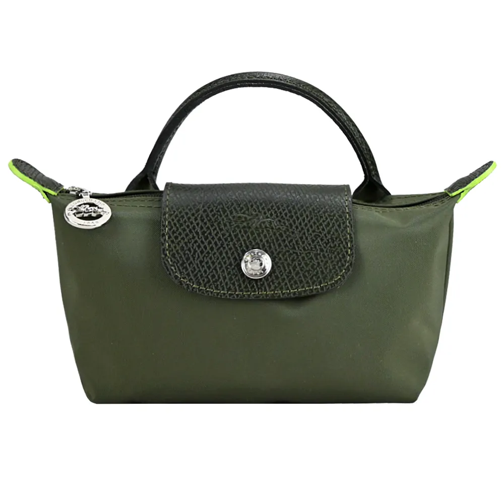 LONGCHAMP LE PLIAGE GREEN系列撞色再生尼龍水餃零錢包(天澄) 歷史價格詳細信息