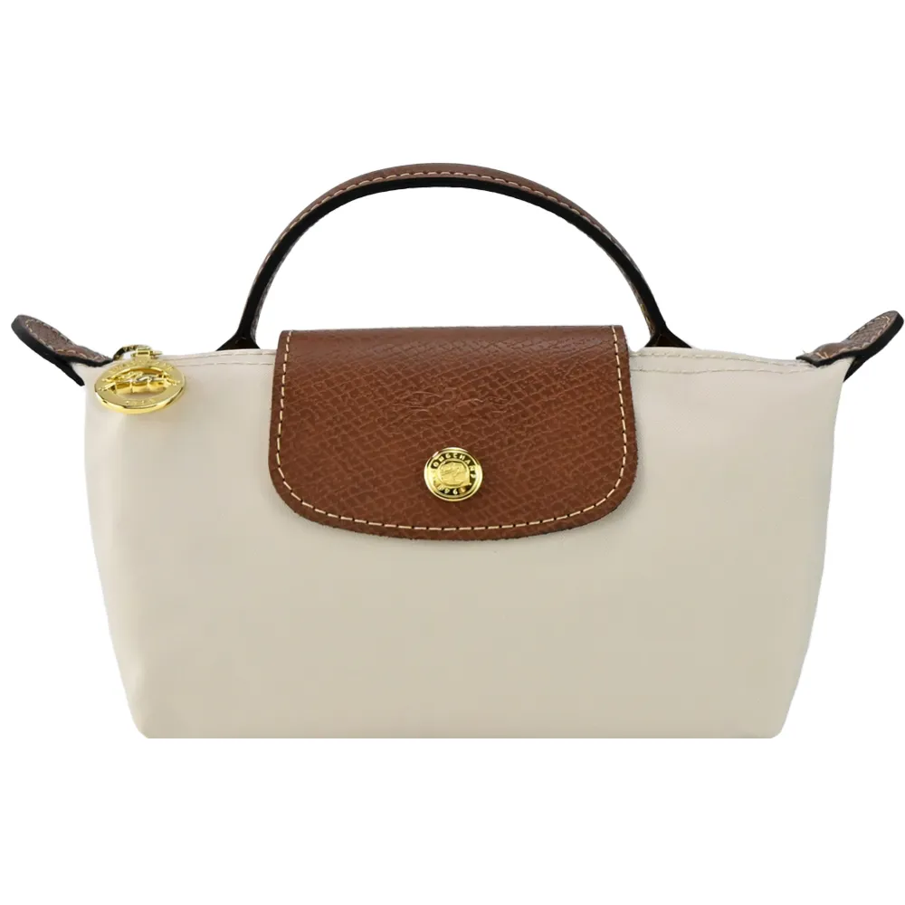 LONGCHAMP LE PLIAGE系列再生尼龍手提化妝包(亮綠) 歷史價格詳細信息