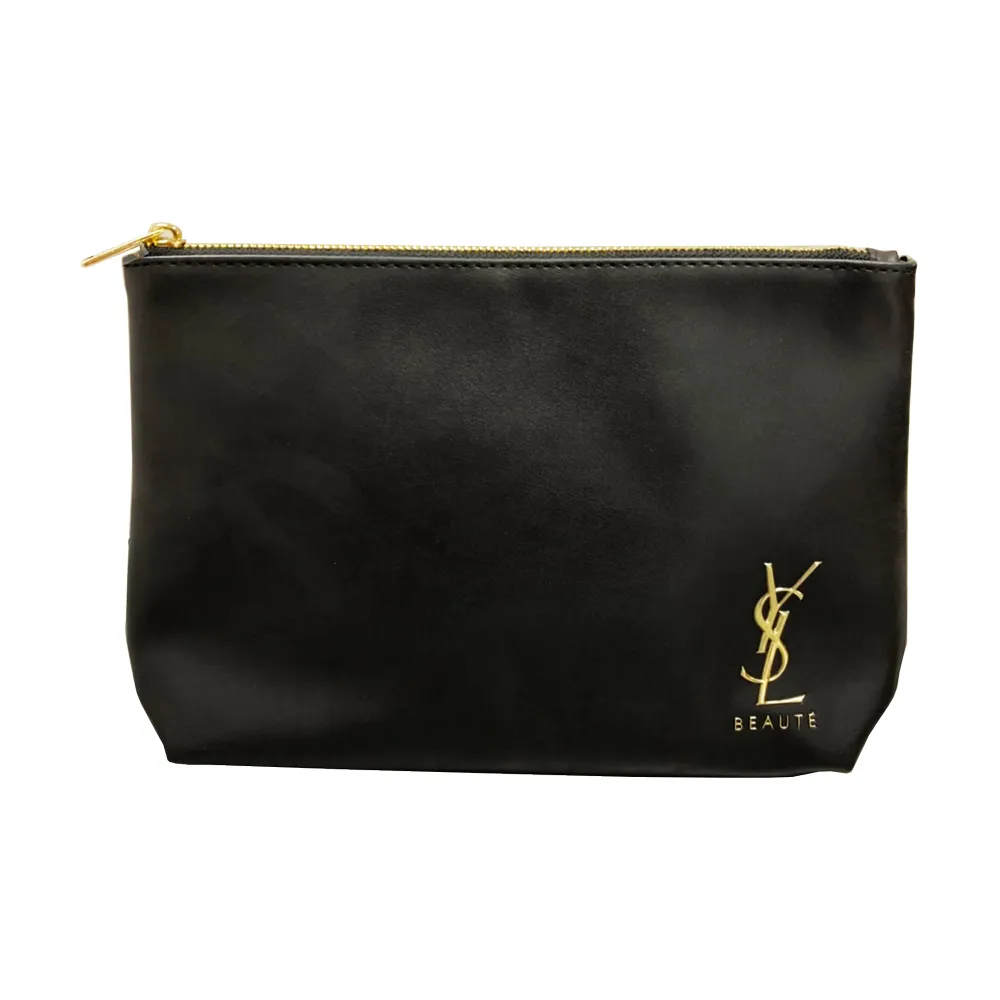 YSL Saint Laurent 素面牛皮V字縫線鍊帶拉鍊肩背相機包(金x黑) 歷史價格詳細信息