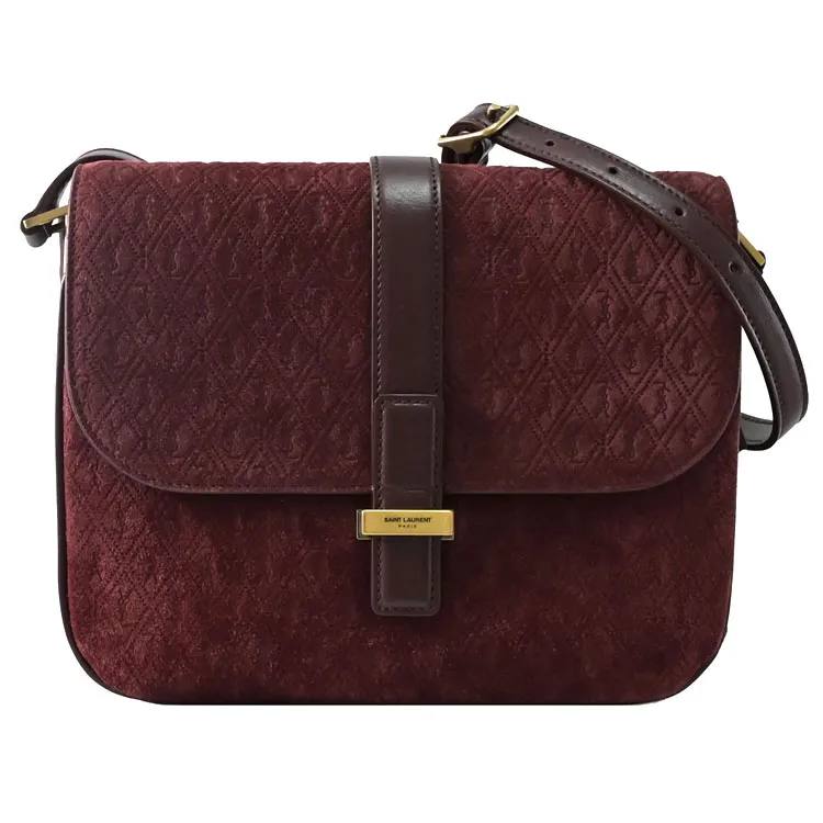 YSL Monogram All Over 系列印花帆布斜背包(米色) 歷史價格詳細信息