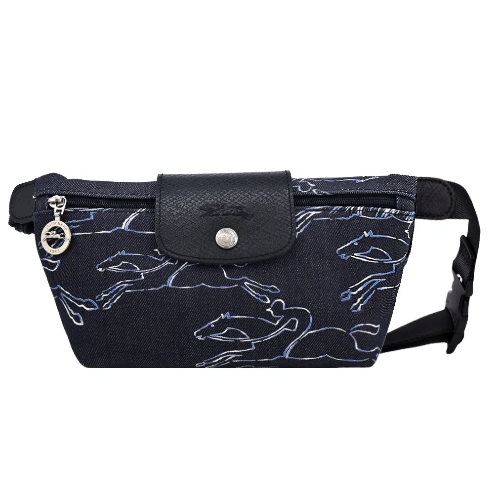 LONGCHAMP LE PLIAGE COLLECTION系列千鳥格紋帆布電腦後背包(海軍藍x白蘭地酒) 歷史價格詳細信息