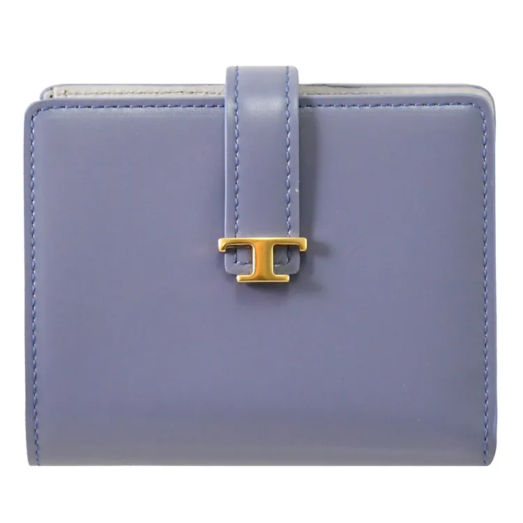 TODS T Timeless 經典小牛皮翻蓋手提斜背兩用包.天藍 歷史價格詳細信息