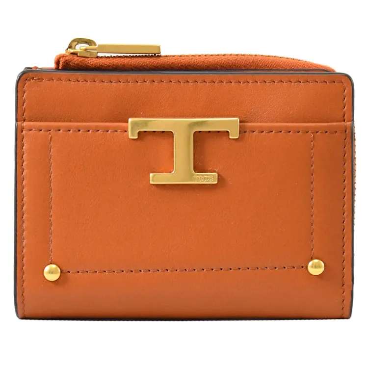 TODS T Timeless 金屬LOGO小牛皮扣式斜背手機包.寶藍 歷史價格詳細信息