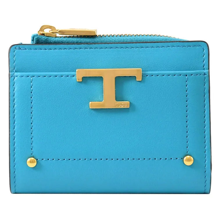 TODS T Timeless 經典小牛皮翻蓋手提斜背兩用包.天藍 歷史價格詳細信息