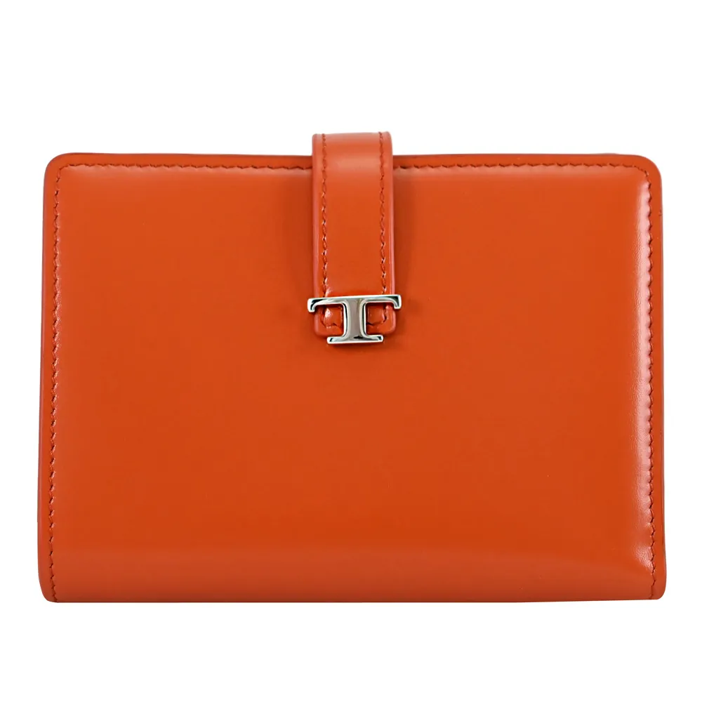 TODS T Timeless 金屬LOGO小牛皮迷你翻蓋肩/斜背鍊包.白 歷史價格詳細信息