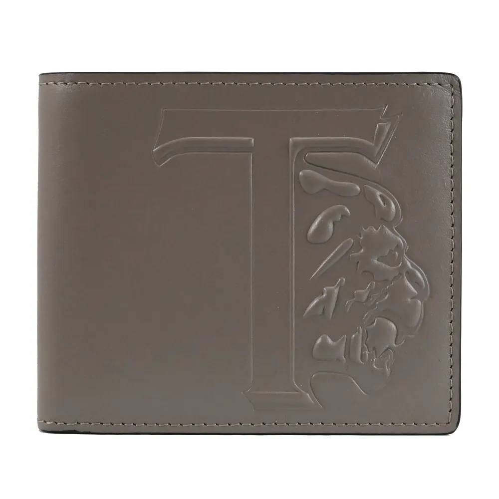 TODS 品牌烙印大LOGO滑面牛皮拉鍊長夾.亮紅 歷史價格詳細信息