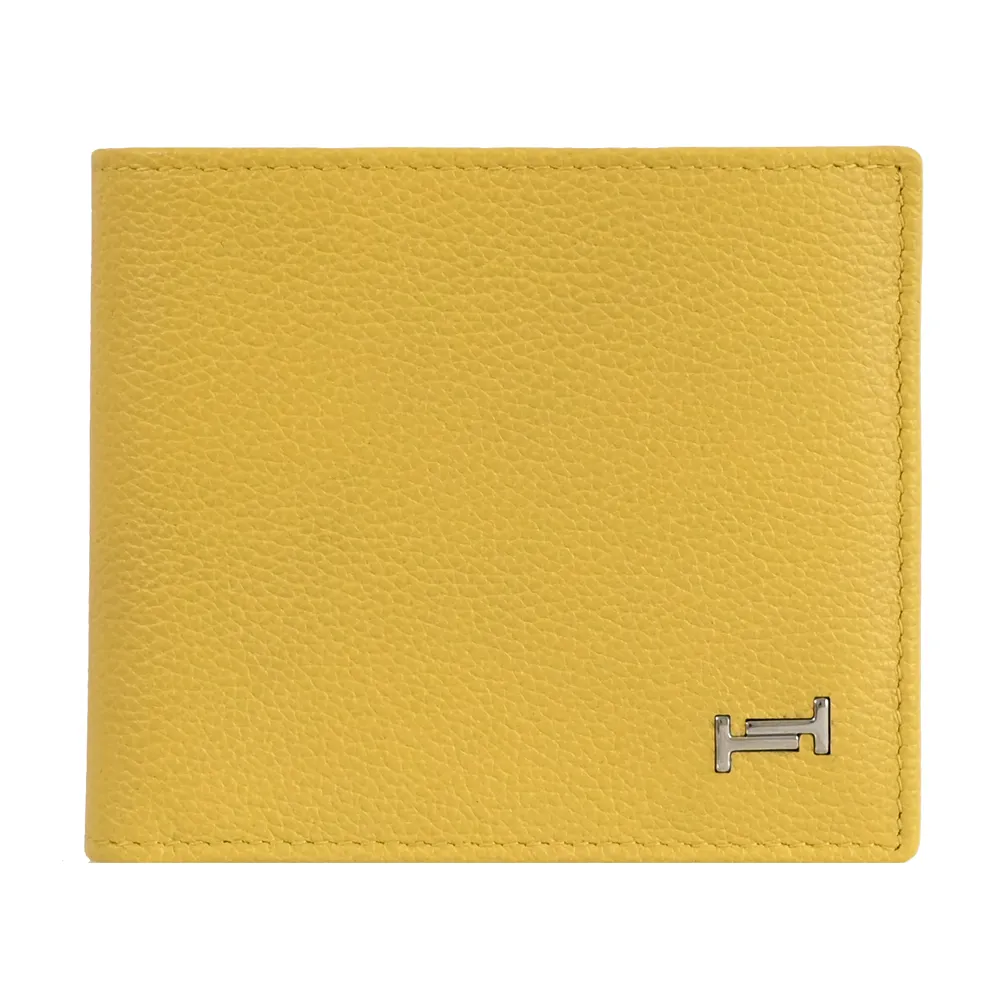 TODS DOUBLE T金屬LOGO小牛皮翻蓋釦式長夾.紅 歷史價格詳細信息