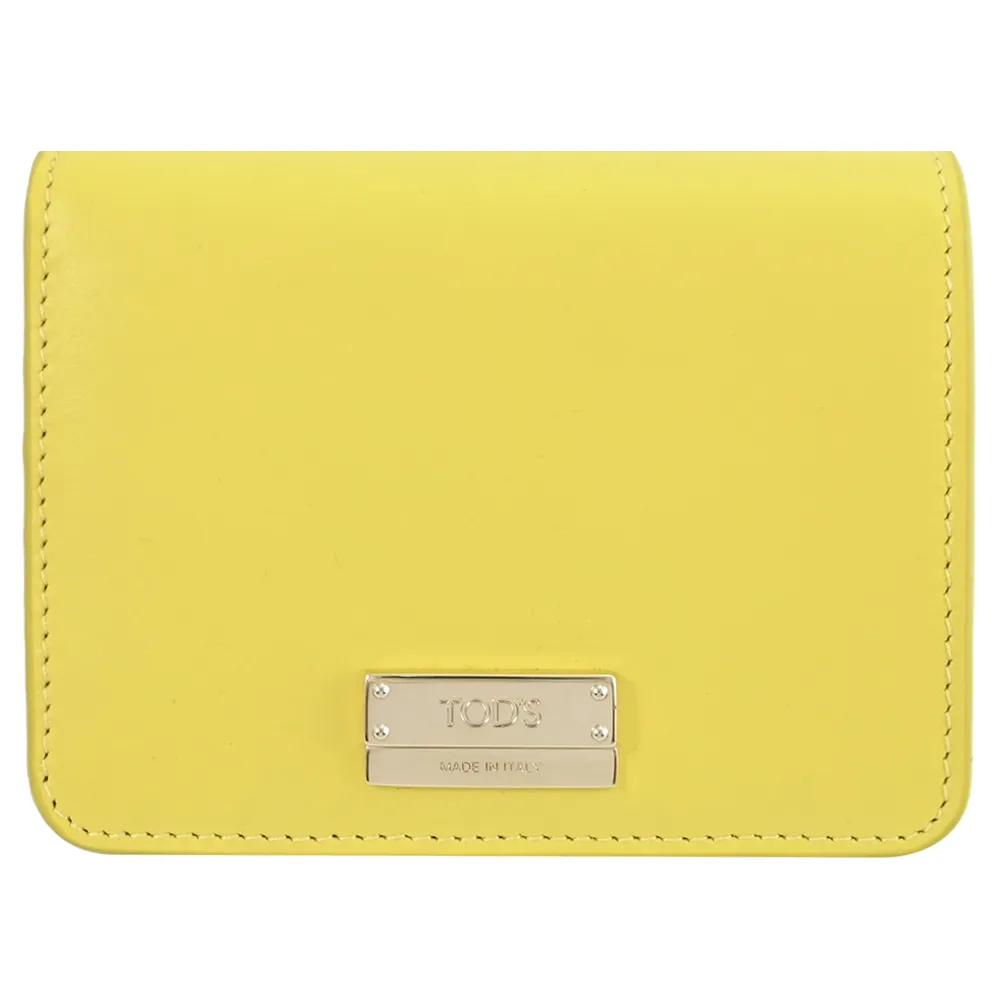 TODS 金屬LOGO滑面牛皮拉鍊長夾.黑 歷史價格詳細信息