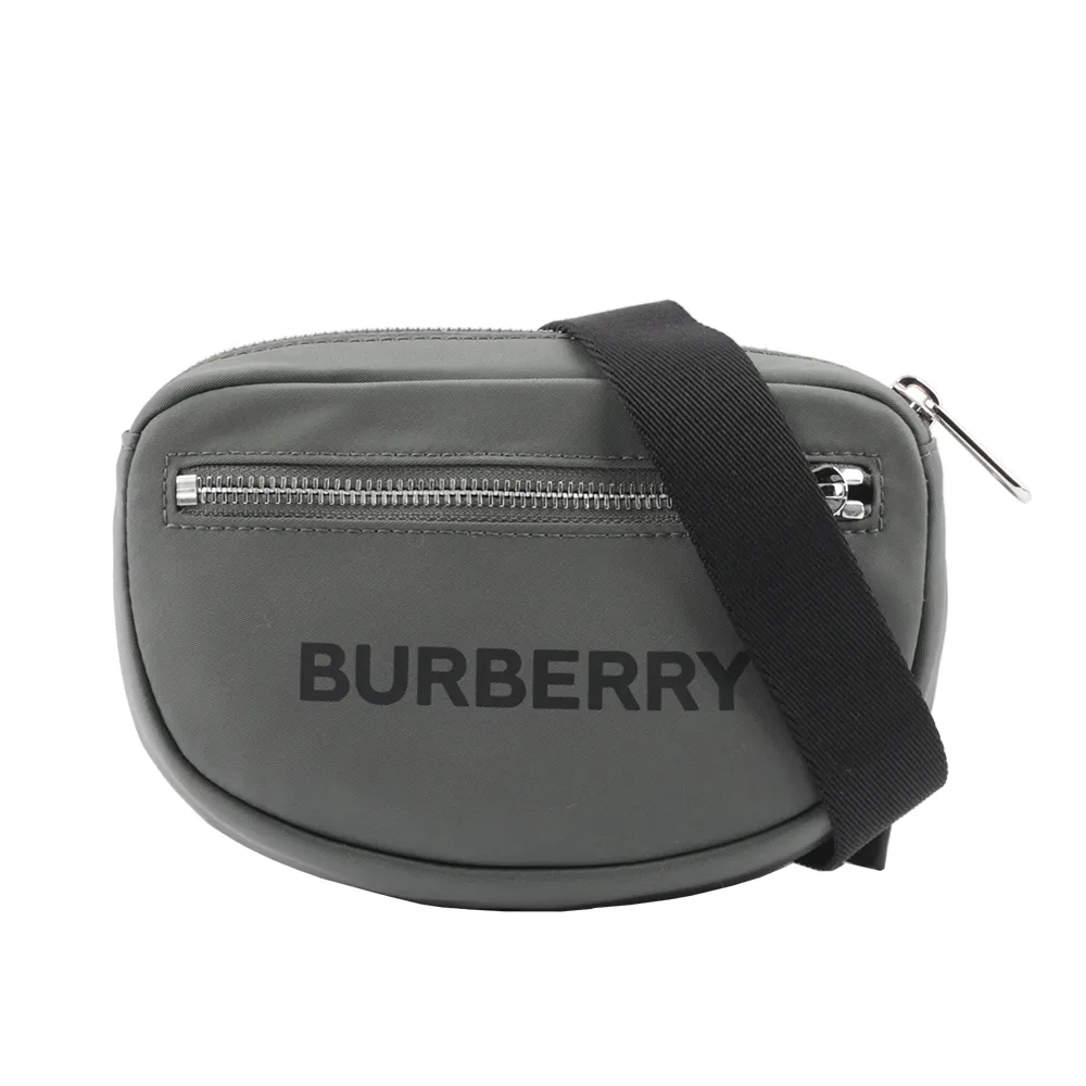 BURBERRY 8052888 中性風迷你拉鍊腰包/胸口包.灰 歷史價格詳細信息