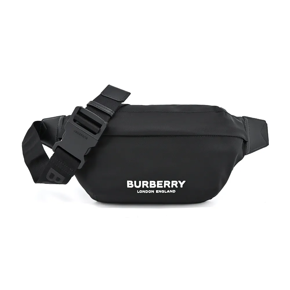 BURBERRY 新款Sonny徽標印花尼龍腰包(黑色) 歷史價格詳細信息