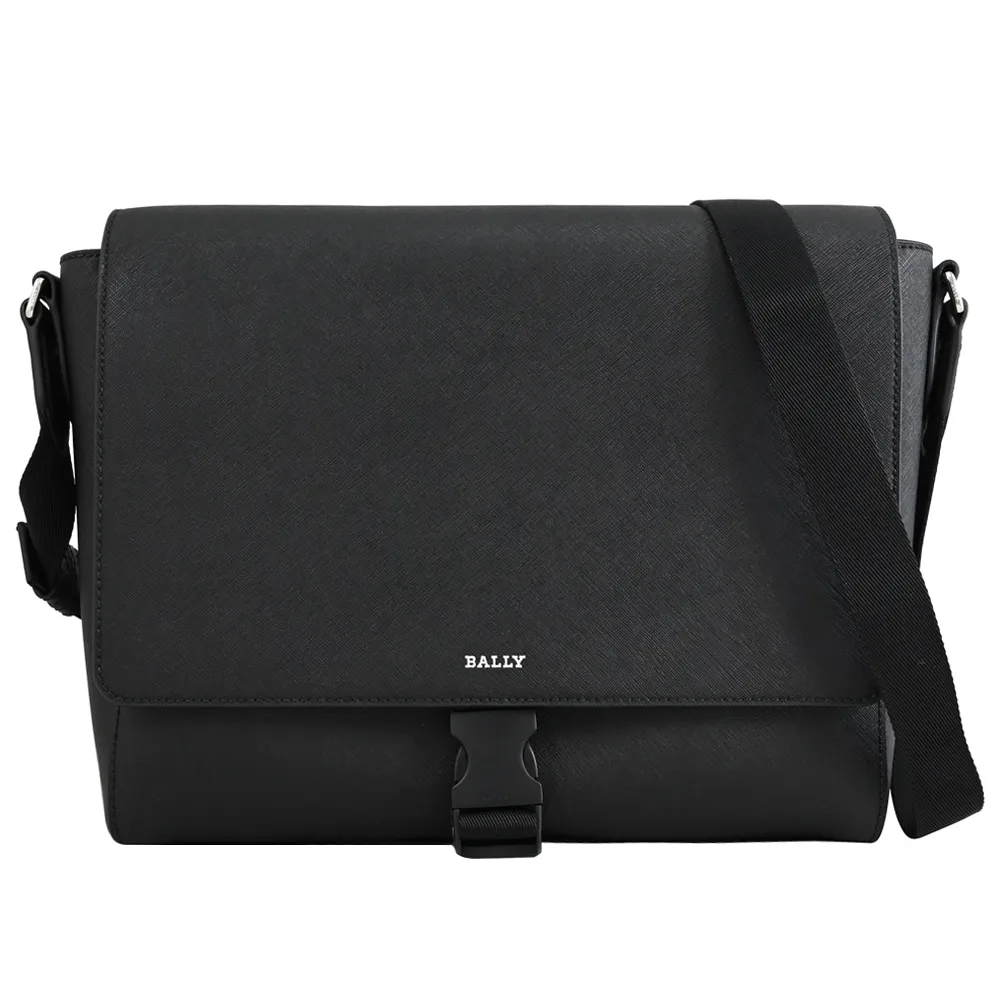 BALLY 6307869 HARYS 經典織帶拼接牛皮商旅後背包.黑 歷史價格詳細信息