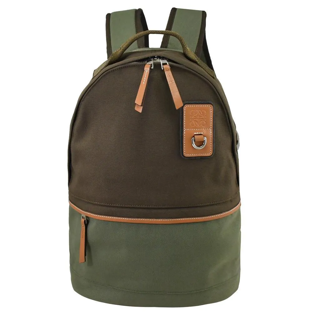 LOEWE Eye/LOEWE/Nature 帆布雙肩休閒後背包.淺褐 歷史價格詳細信息