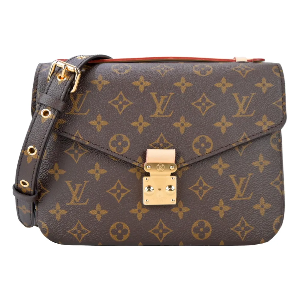 Louis Vuitton Pochette Felicie系列 經典LOGO牛皮壓紋鍊帶斜背包(附卡夾/卡其) 歷史價格詳細信息