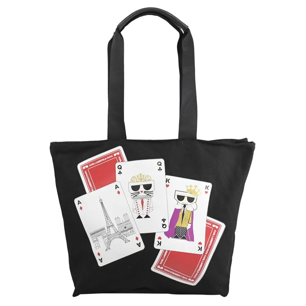 KARL LAGERFELD 卡爾 黑鑽海灘卡爾公仔棉質短T恤.白 歷史價格詳細信息