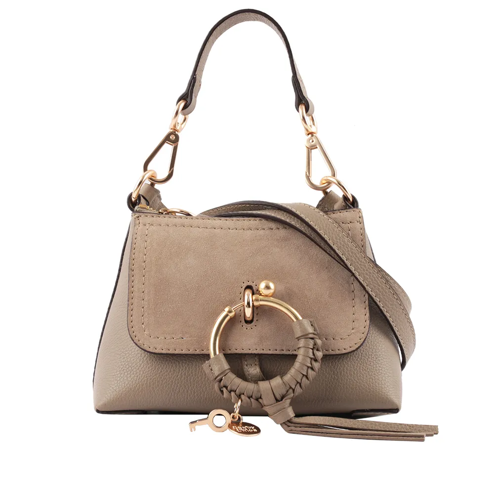 SEE BY CHLOE Piia 皺褶牛皮吸釦晚宴手拿/斜背包(白色) CHS23SSB97C9124H 歷史價格詳細信息