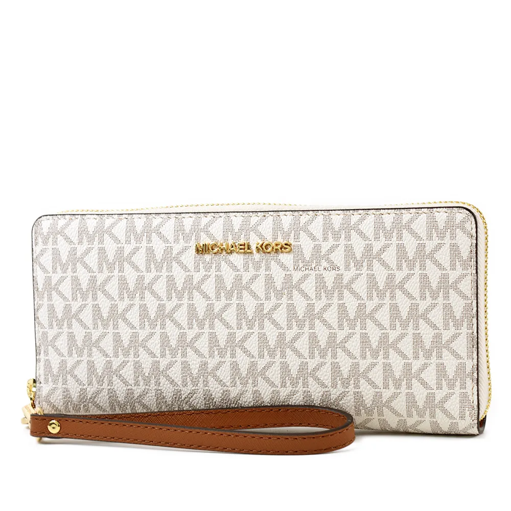 MICHAEL KORS 緹花LOGO防刮皮革磁吸翻蓋斜背包-咖啡色 歷史價格詳細信息