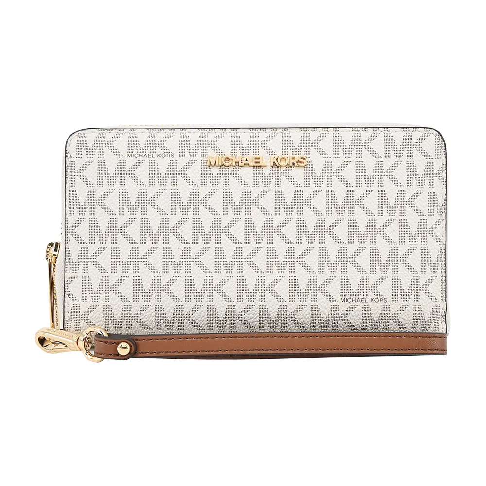 MICHAEL KORS  JET SET PVC滿版標誌性LOGO手提/肩背托特包-大/咖 歷史價格詳細信息