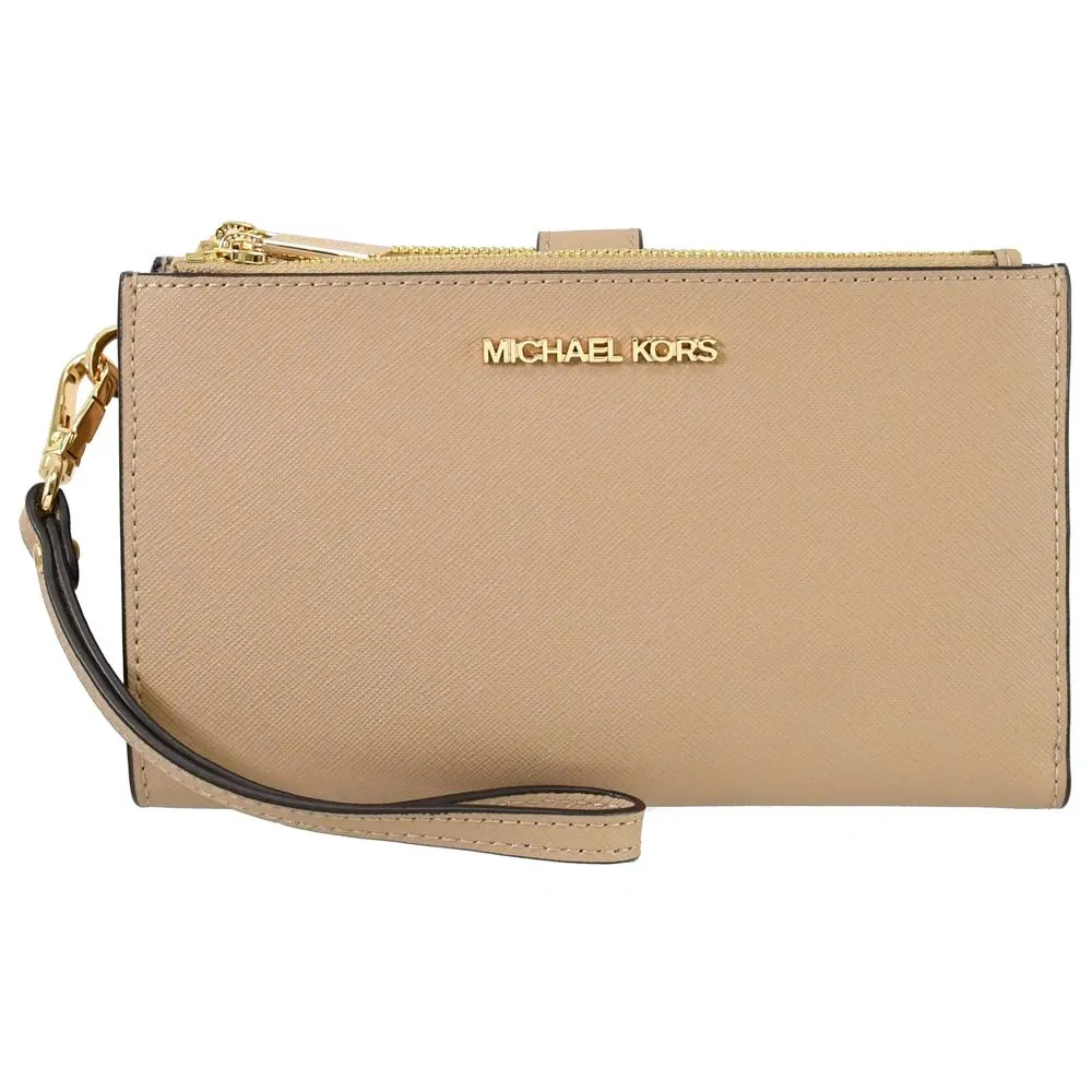 MICHAEL KORS JET SET 防刮皮手提式雙拉鍊長夾.天藍 歷史價格詳細信息