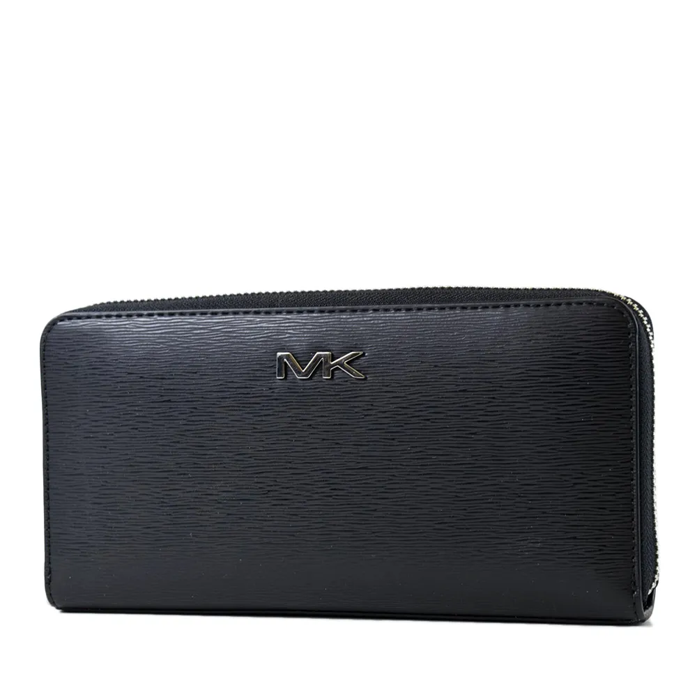 Michael Kors  金屬MK大吊飾方型卡夾防刮皮革 4卡/零錢包禮盒(瑪爾法米色 歷史價格詳細信息