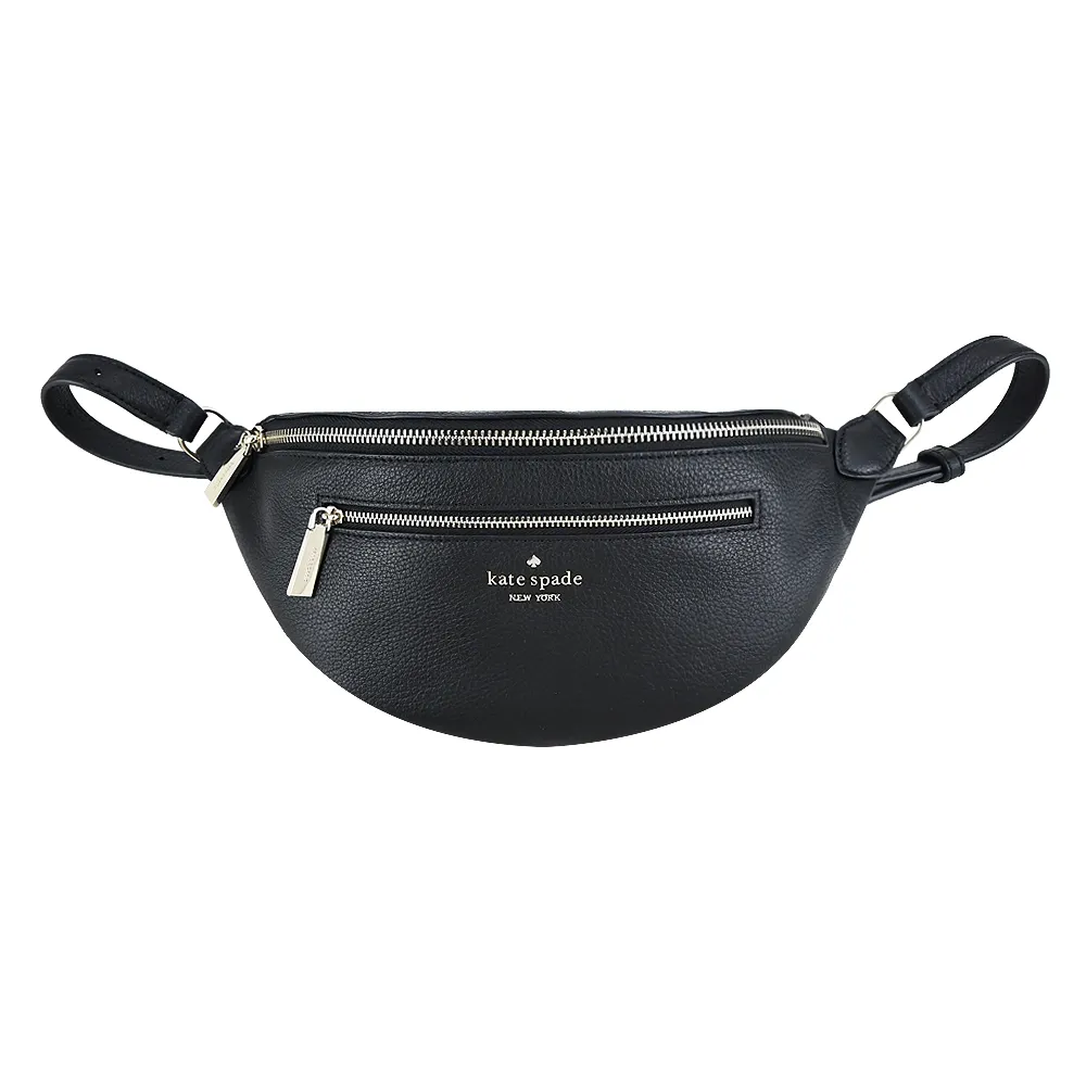 Kate Spade荔枝紋壓印LOGO拉鍊長夾-黑 歷史價格詳細信息