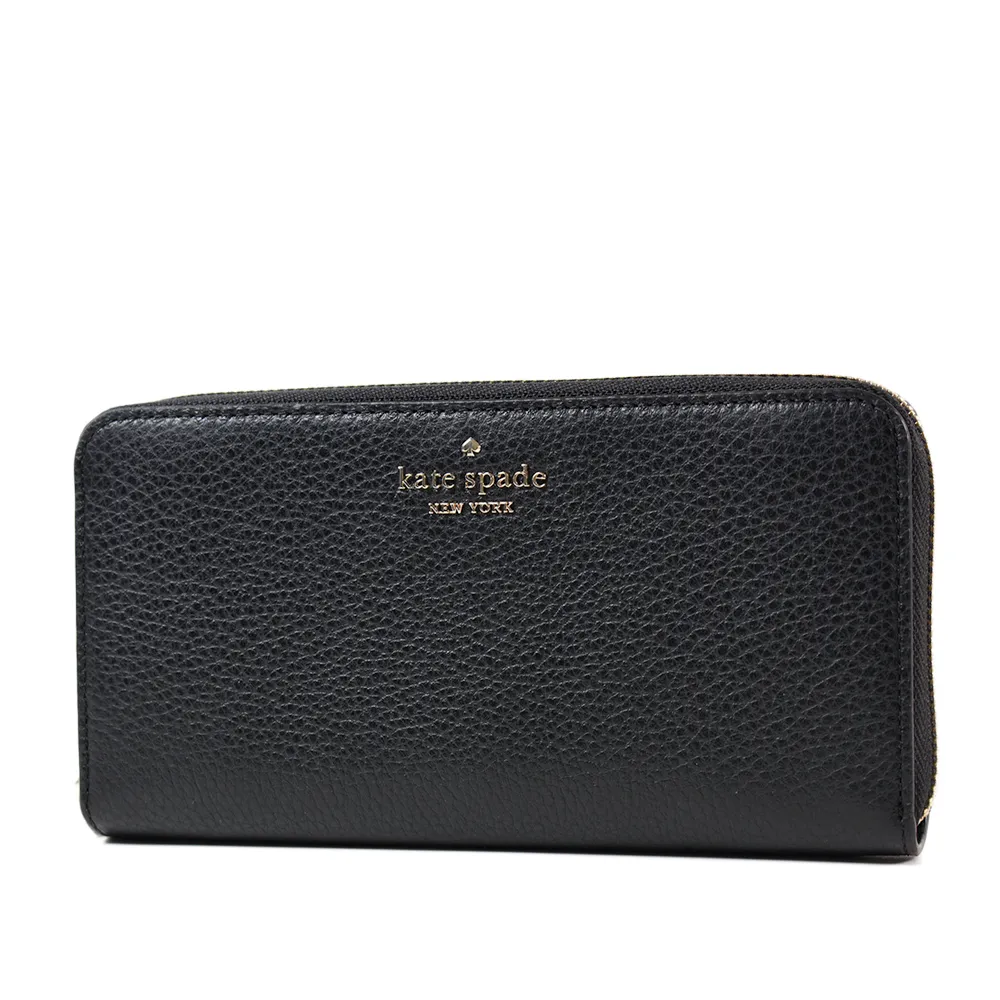 KATE SPADE 荔枝紋拉鍊手掛鑰匙/證件/零錢包-黑色 歷史價格詳細信息