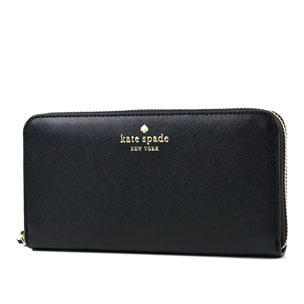 KATE SPADE 防刮十字紋拉鍊半月包-黑色 歷史價格詳細信息