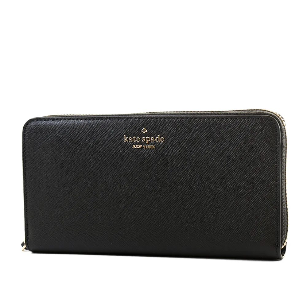 KATE SPADE 防刮十字紋識別證掛帶票卡夾-黑色 歷史價格詳細信息