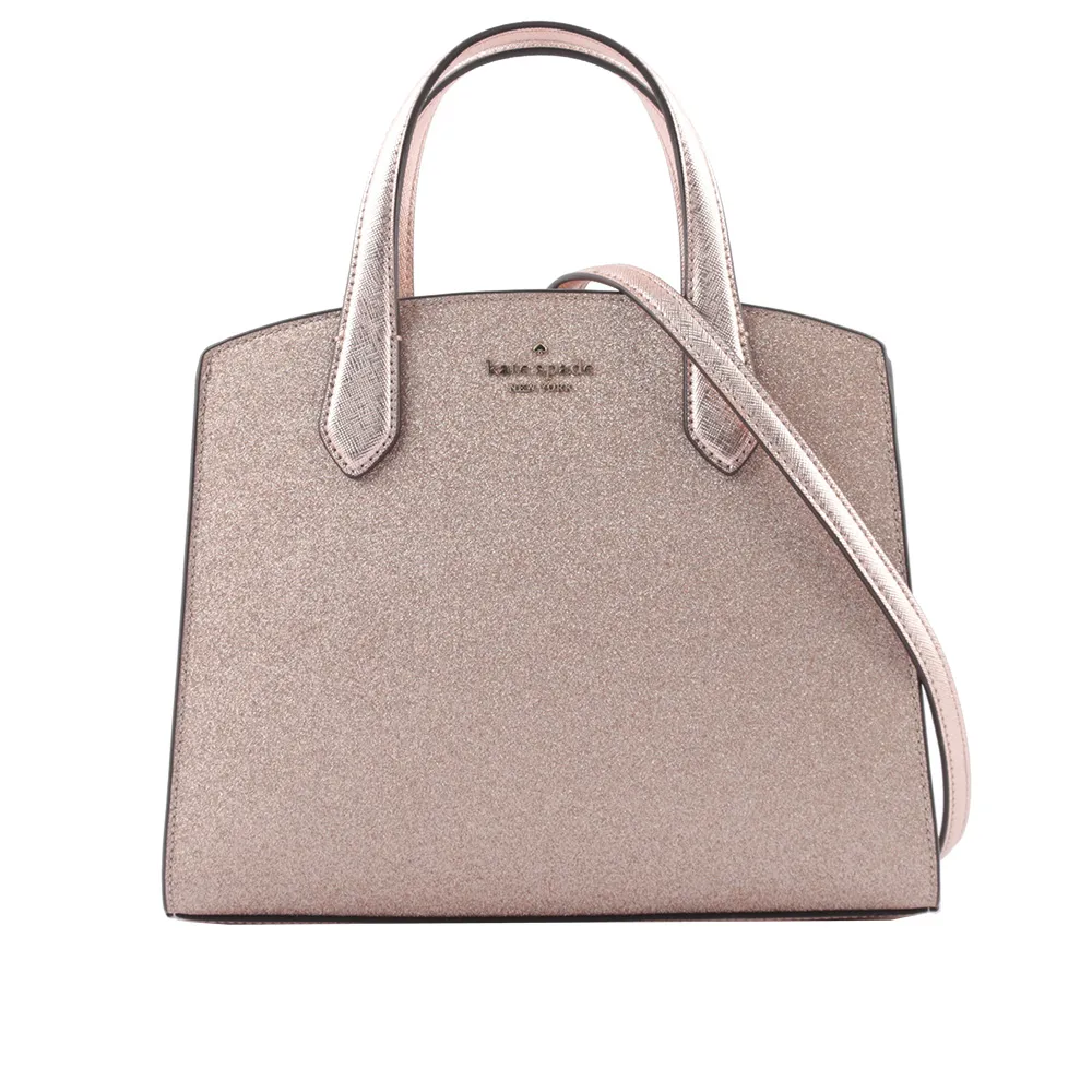 KATE SPADE Tinsel 閃亮布質手提/斜背二用包(黑色) K9337 001 歷史價格詳細信息