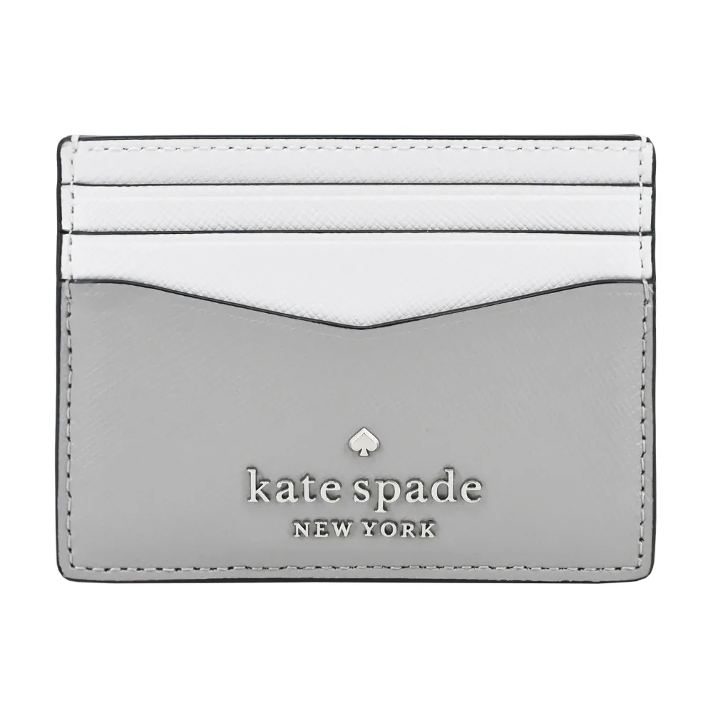 Kate Spade防刮拼色六卡名片夾-灰/白 歷史價格詳細信息