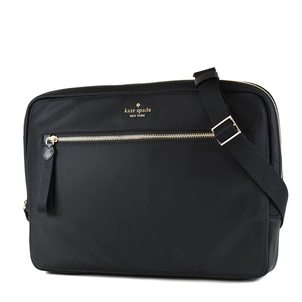 KATE SPADE 立體金字防刮十字紋釦式中夾-黑色 歷史價格詳細信息