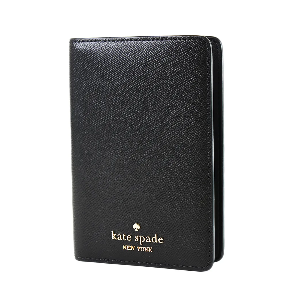 KATE SPADE 防刮十字紋識別證掛帶票卡夾-黑色 歷史價格詳細信息