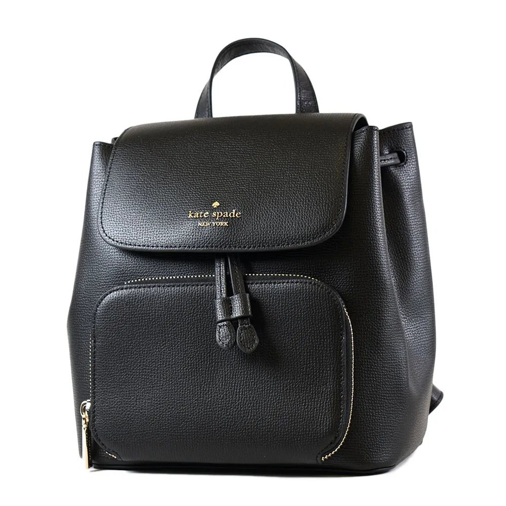 Kate Spade荔枝紋翻蓋手提/斜背兩用包-中/黑 歷史價格詳細信息