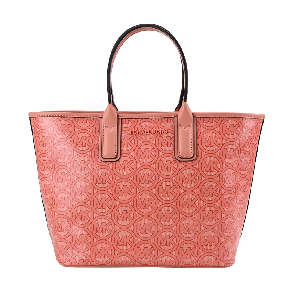 MICHAEL KORS 小MK拼圖LOGO100%純棉深櫻桃紅色圓領短袖上衣(男女皆宜) 歷史價格詳細信息