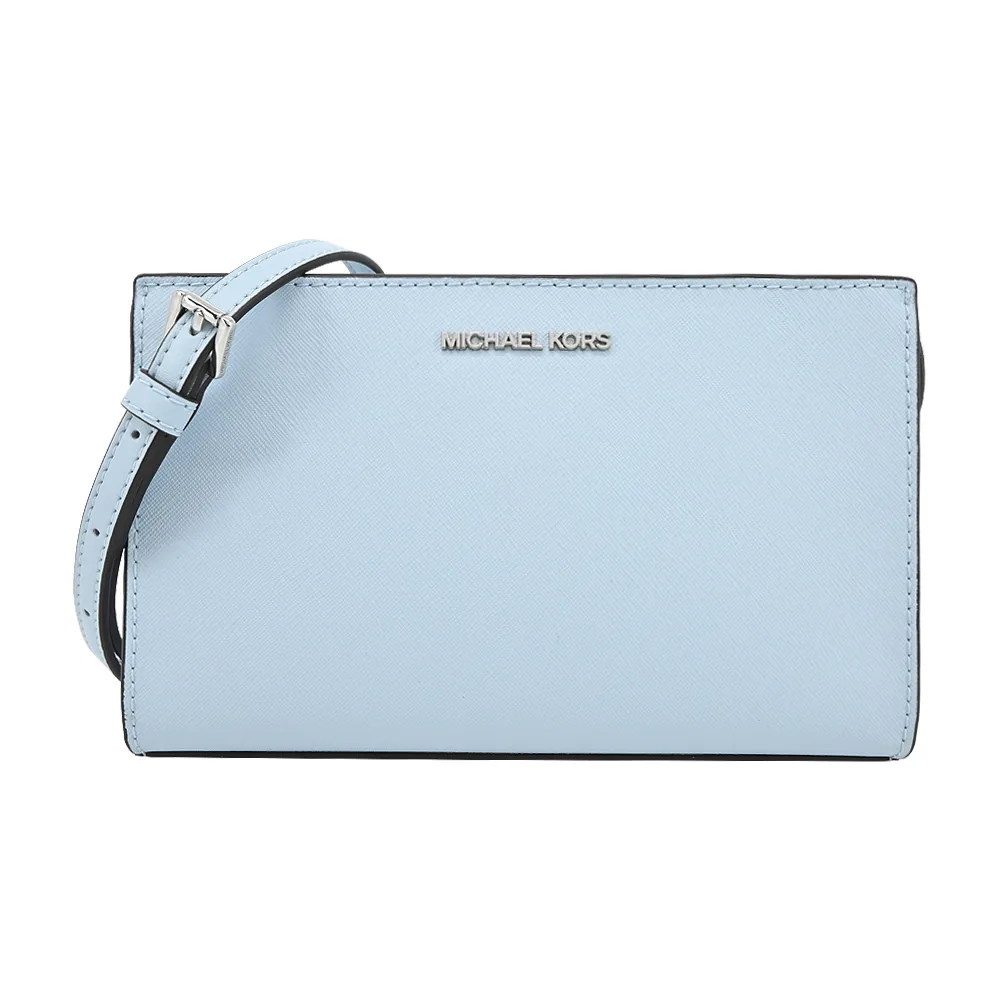 MICHAEL KORS SHEILA 銀字圓標Logo茶花粉色防刮三層兩用斜背包 歷史價格詳細信息