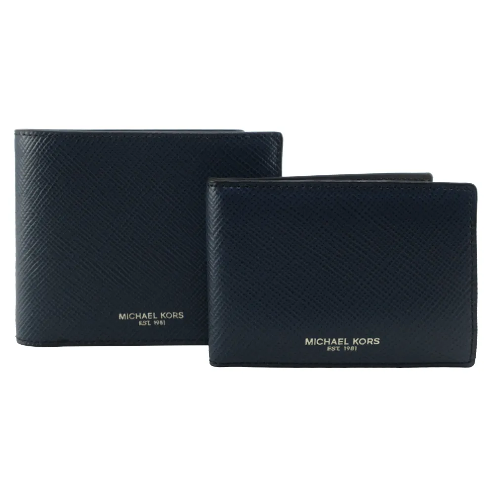 Michael Kors   男深藍壓紋皮夾名片夾【手機批發網】皮夾 短夾 名片夾 名牌精品 (線上代購) 歷史價格詳細信息