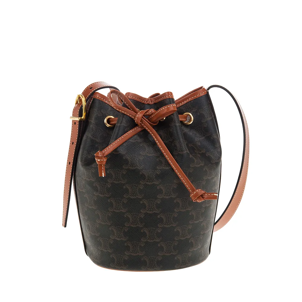 新款束口帆布水桶包  好看實用漂亮側肩包 女士手提包 女學生斜背包 大容量側背包 收納購物袋 可愛便攜斜肩-愛包e 歷史價格詳細信息