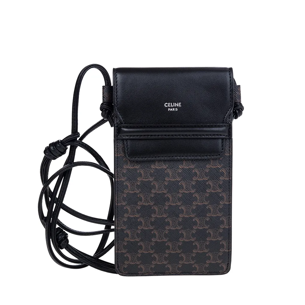 CELINE TRIOMPHE 帆布對開8卡短夾(黑色) 10B652BQB.38NO 歷史價格詳細信息