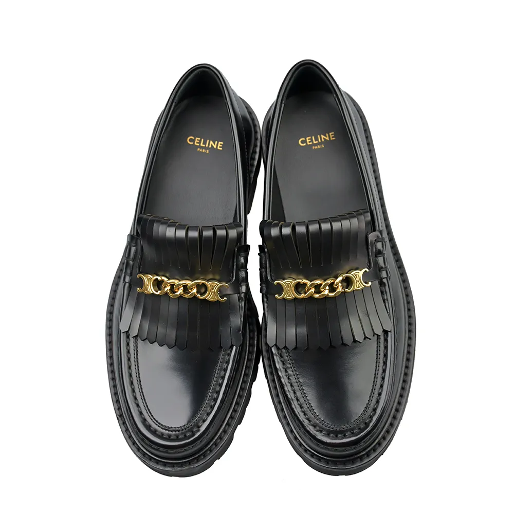 CELINE 新款光滑牛皮革CUIR TRIOMPHE COMPACT拉鍊錢包 (黃褐色) 歷史價格詳細信息